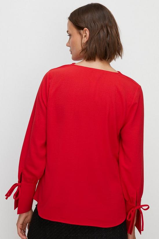 Oasis Cowl Neck Woven Crepe Top 3