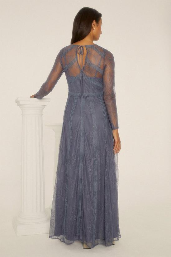 Oasis Petite Delicate Lace Long Sleeve Maxi Dress 3
