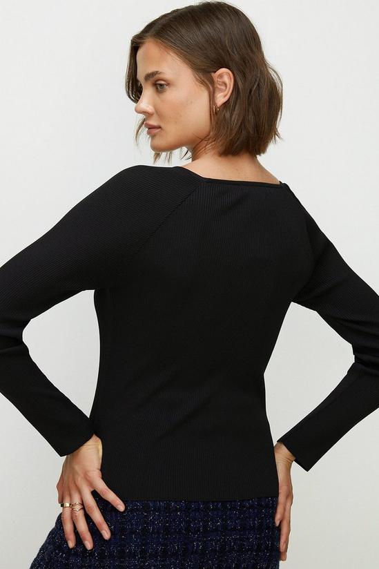 Oasis Premium Strappy Cut Out Rib Knit Top 3