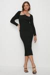 Oasis Premium Strappy Cut Out Knitted Midi Dress thumbnail 1