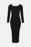 Oasis Premium Strappy Cut Out Knitted Midi Dress thumbnail 4