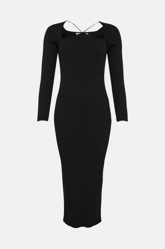 Oasis Premium Strappy Cut Out Knitted Midi Dress 4