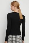 Oasis Premium Cut Out Ribbed Knit Top thumbnail 3