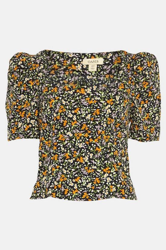 Oasis Ditsy Printed Square Neck Top 4