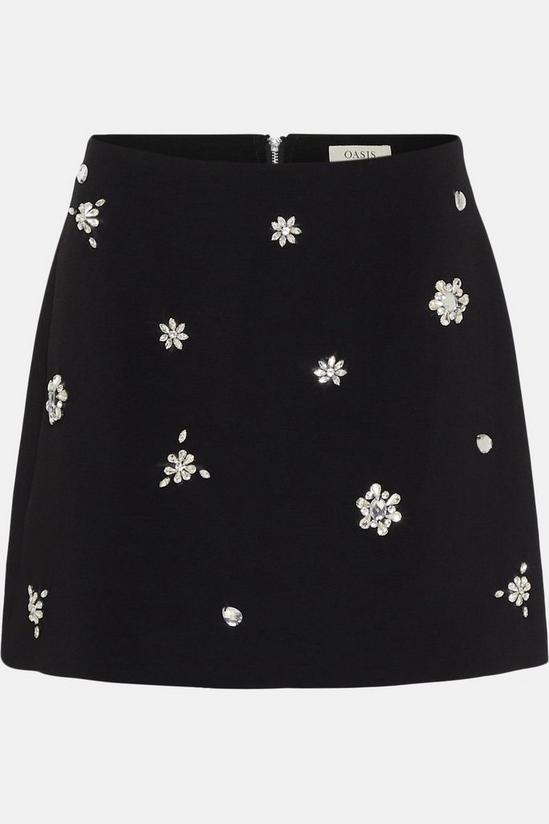 Oasis Embellished Aline Mini Skirt 4