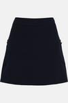 Oasis Patch Pocket Button Detail  Mini Skirt thumbnail 4
