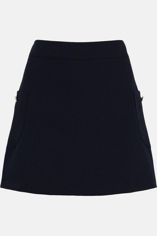 Oasis Patch Pocket Button Detail  Mini Skirt 4