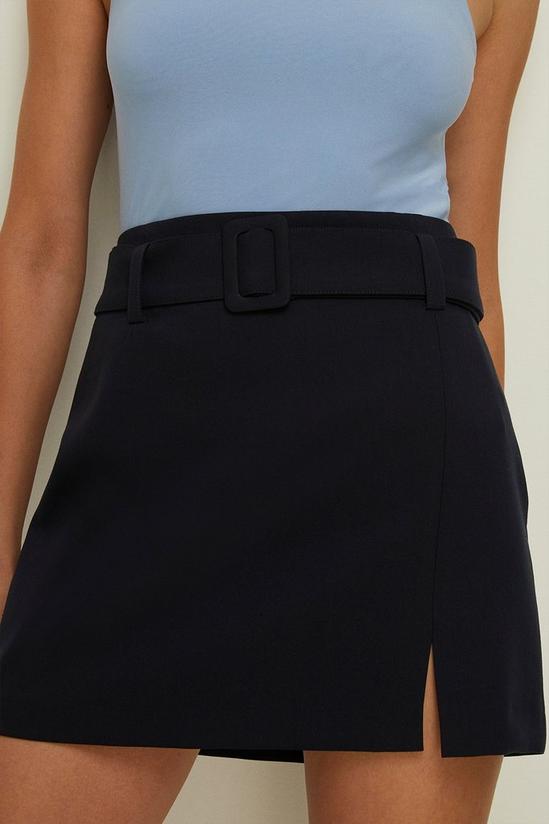 Oasis Belted Split Detail Mini Skirt 2