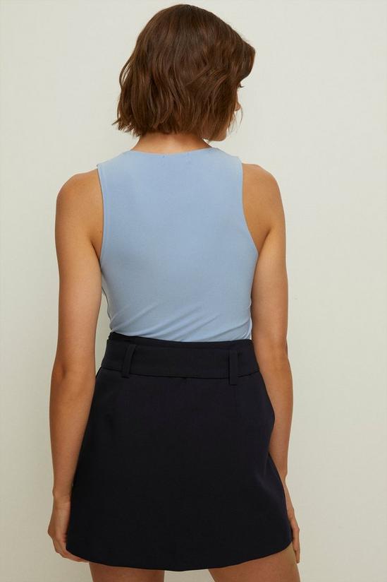 Oasis Belted Split Detail Mini Skirt 3