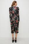 Oasis Petite Floral All Over Ruched Midi Dress thumbnail 3