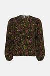 Oasis Paisley Floral Shirred Cuff Top thumbnail 4