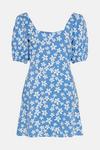 Oasis Petite Floral Jacquard Tie Back Mini Dress thumbnail 4