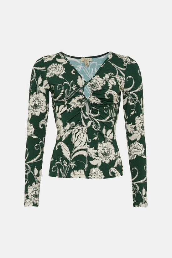 Oasis Floral Keyhole Front Top 4