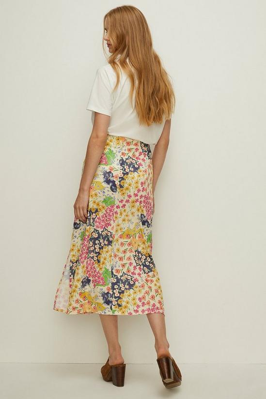 Oasis Slinky Jersey Floral Midi Skirt 3