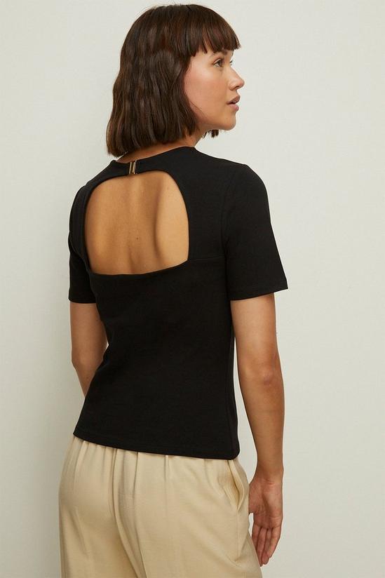 Oasis Clasp Back Cut Out Top 3