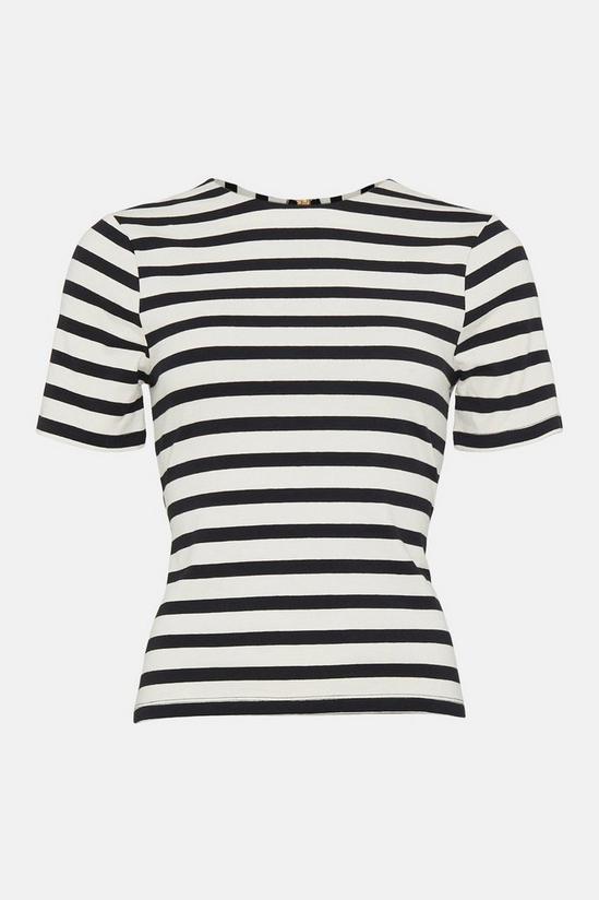 Oasis Stripe Clasp Back Cut Out Top 4