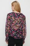 Oasis Pleated V Neck Floral Blouse thumbnail 3
