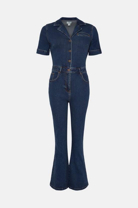 Oasis Fit And Flare Denim Jumpsuit 4