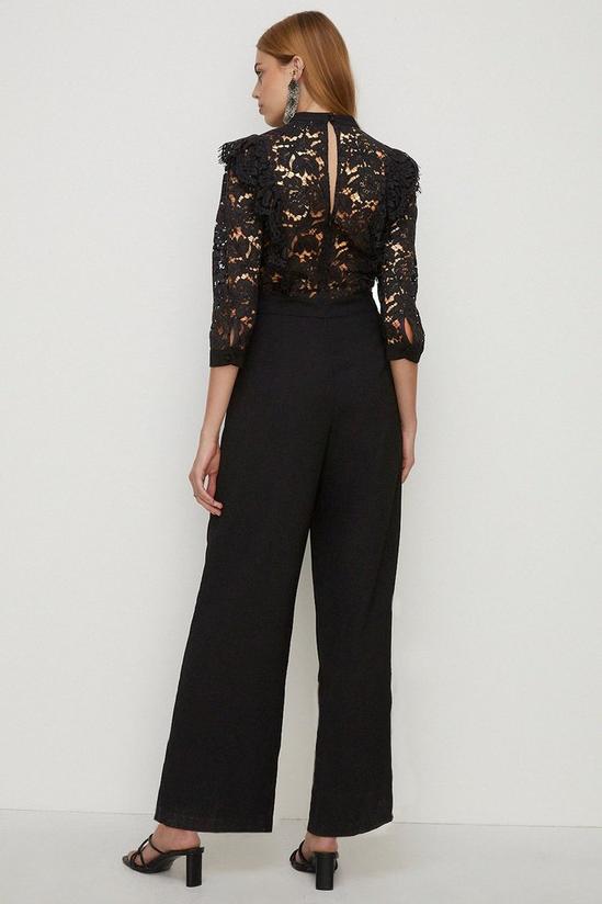 Oasis Lace Ruffle Tailored Jumpsuit 3