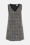Oasis Multi Tweed Pocket Detail Mini Dress thumbnail 4