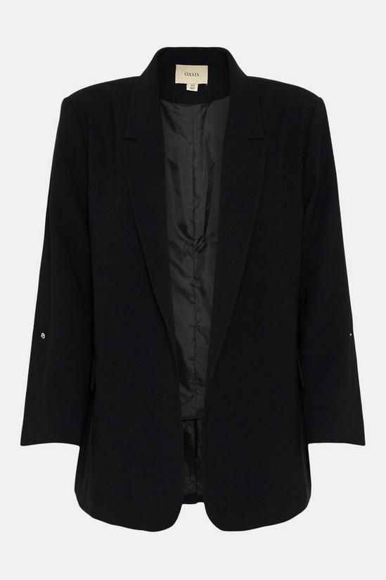 Oasis Plus Size Roll Sleeve Tailored Blazer 4