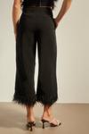 Oasis Faux Feather Hem Tailored Trouser thumbnail 3