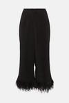 Oasis Faux Feather Hem Tailored Trouser thumbnail 4