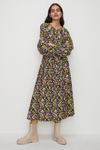 Oasis Floral Belted Blouson Sleeve Dress thumbnail 1