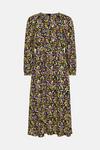 Oasis Floral Belted Blouson Sleeve Dress thumbnail 4