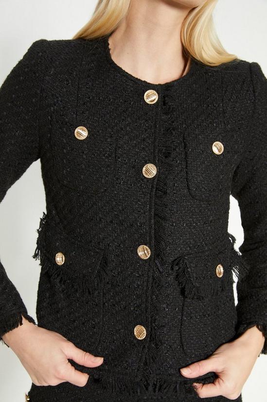 Oasis Rachel Stevens Tweed Pocket Detail Blazer 2