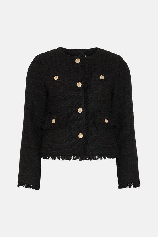 Oasis Rachel Stevens Tweed Pocket Detail Blazer 4
