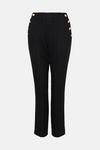 Oasis Rachel Stevens Wide Leg Button Detail Tweed Trouser thumbnail 4