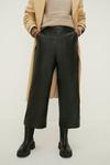 Oasis Faux Leather Seam Detail Wide Leg Trouser thumbnail 2