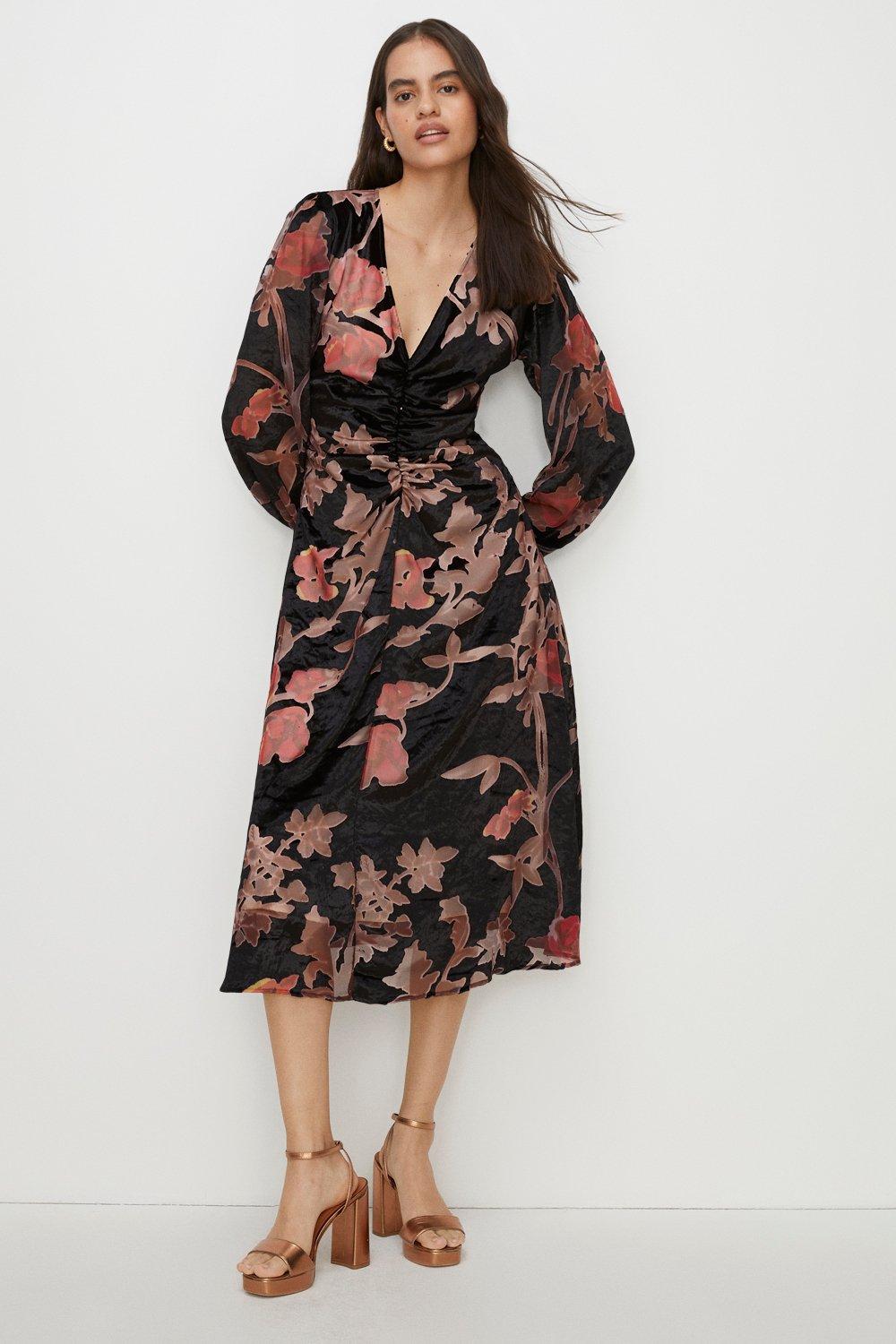 Michael kors outlet velvet devore dress