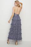 Oasis Sketchy Floral Sequin Halter Mesh Maxi Dress thumbnail 3