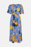 Oasis Pretty Sequin Floral V Neck Midi Dress thumbnail 4