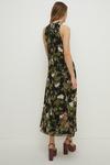 Oasis Dark Sequin Floral Halter Neck Midi Dress thumbnail 3