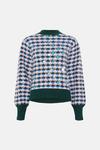Oasis Wool blend Diamond jacquard sequin jumper thumbnail 4