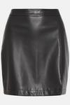 Oasis Faux Leather Split Detail Mini Skirt thumbnail 4