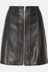 Oasis Faux Leather Zip Through Mini Skirt thumbnail 4