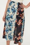 Oasis Mixed All Over Floral Spot Printed Skirt thumbnail 2