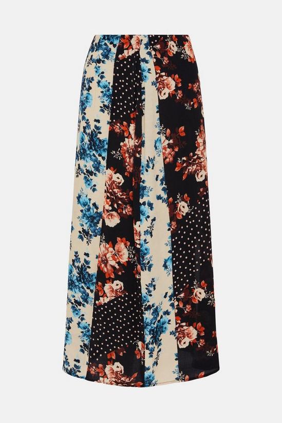 Oasis Mixed All Over Floral Spot Printed Skirt 4