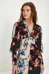 Oasis Mixed All Over Floral Spot Printed Dress thumbnail 2