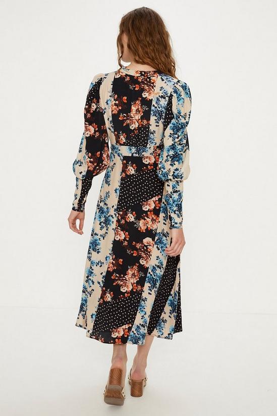 Oasis Mixed All Over Floral Spot Printed Dress 3