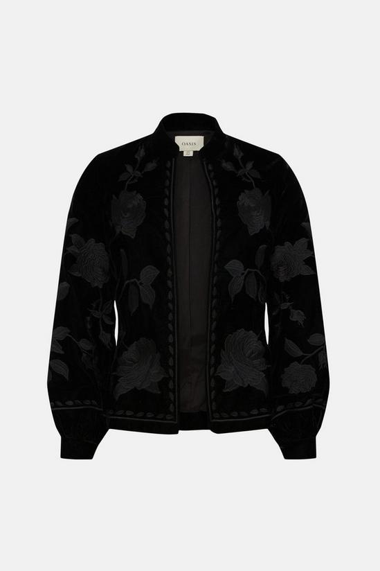 Oasis Rachel Stevens Velvet Embroidered Tailored Jacket 4
