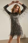 Oasis Rachel Stevens Petite Premium Beaded Fringe Dress thumbnail 2