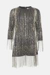 Oasis Rachel Stevens Petite Premium Beaded Fringe Dress thumbnail 5