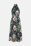 Oasis Petite Lyanna Floral Satin Burnout Midi Dress thumbnail 4