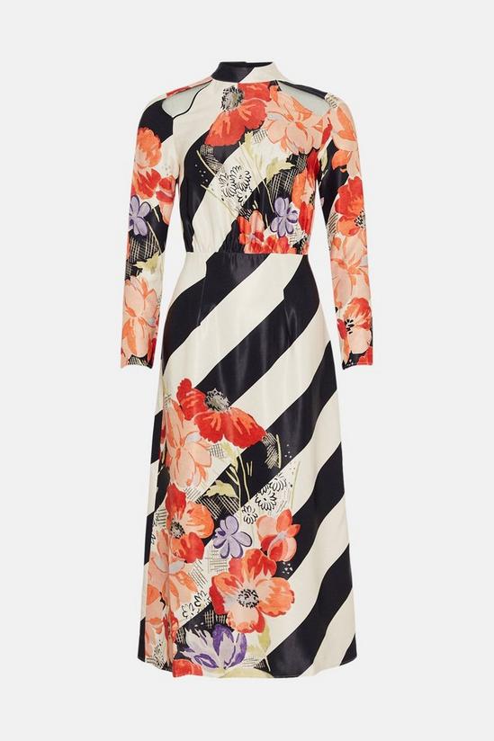 Oasis Oasis x Print Sisters Stripe Placement Floral Dress 4
