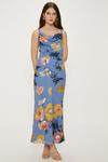 Oasis Pretty Sequin Floral Cowl Neck Midi Dress thumbnail 1